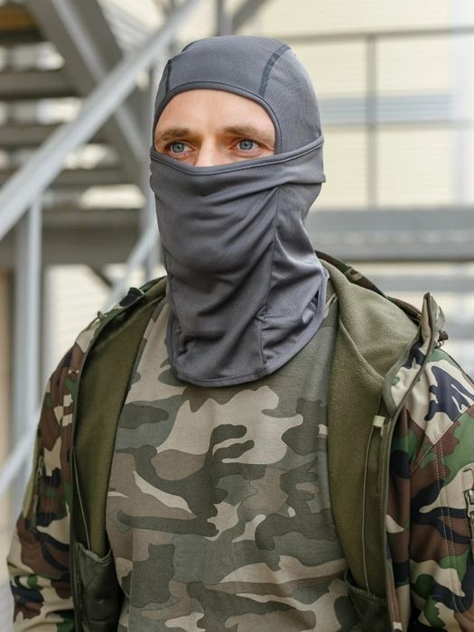 Балаклава серая летняя тонкая