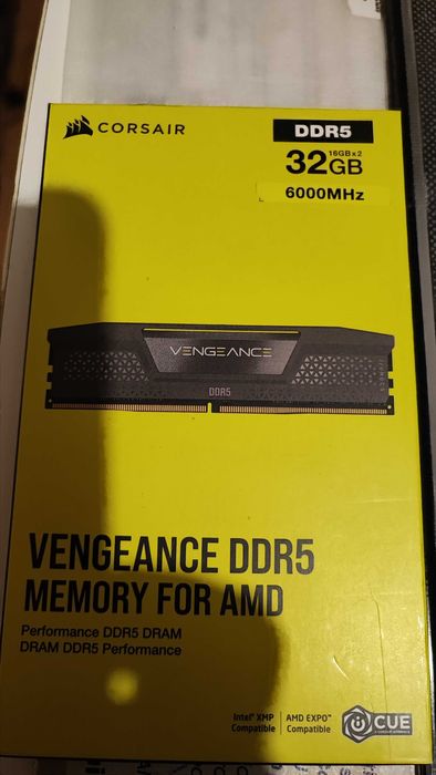 Memorie ram DDR 5 Corsair kit 2x16gb 6000 mt 32 gb nou garantie
