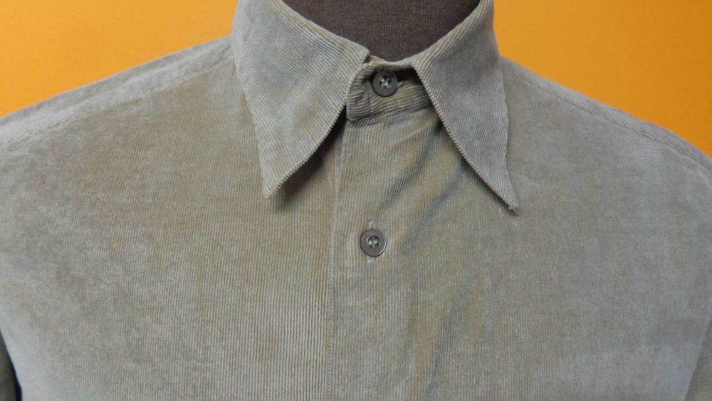 Camasa catifea bej Salvatore Ferragamo marimea S