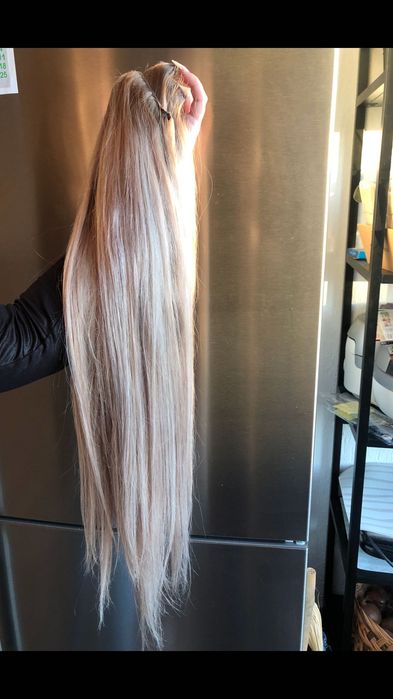 Естествена Славянска Коса/екстеншъни – 60 см, 300 гр (Отто Бутик)