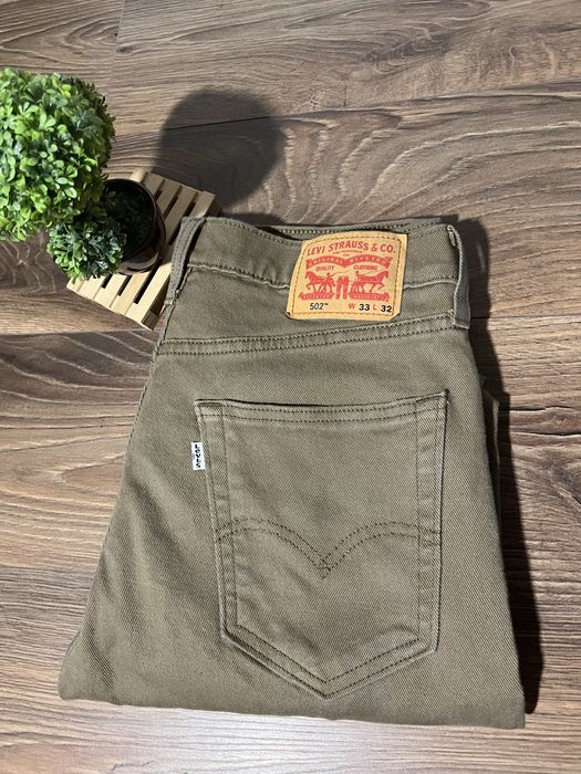 Blugi Levi's strauss 502 regular taper green 33W 32L
