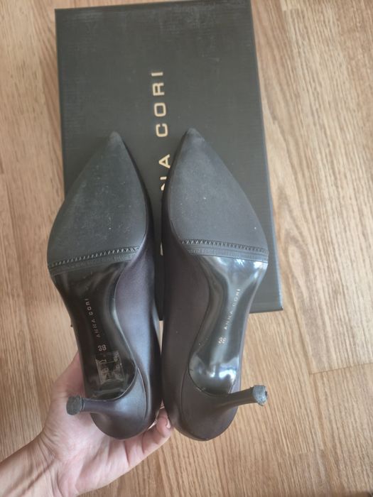 Pantofi piele mov închis, Anna Cori