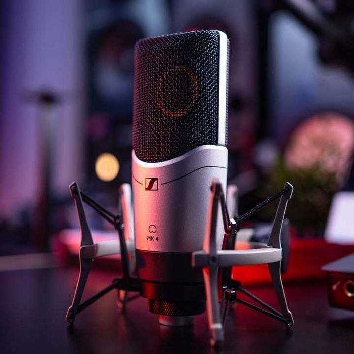 Професионален студиен микрофон Sennheiser MK 4 + Shock Mount MKS 4