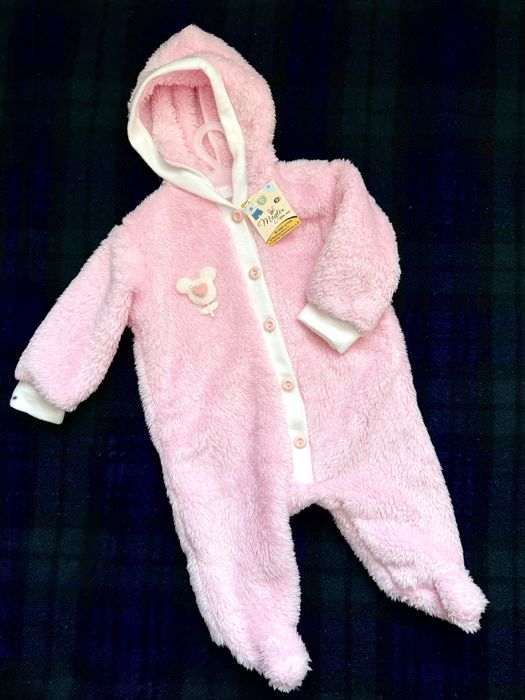 Детский плюшевый комбинезон, 6-9 месяцев