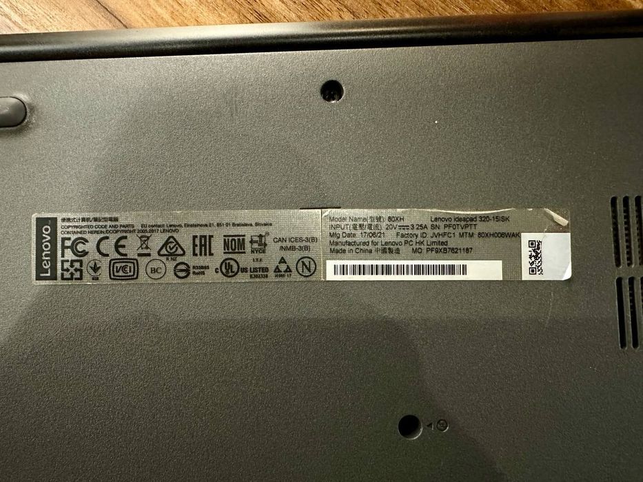 Lenovo IdeaPad 320-15ISK