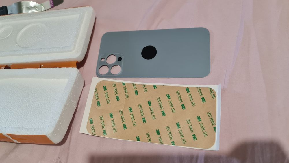 Задно стъкло за iphone 13 pro max синьо