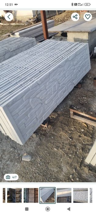 Gard din beton vibrat și aditivat