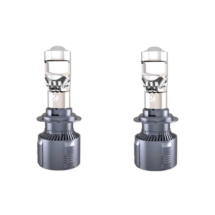 Лед крушки за фар H7 с лупа 120w, 2бр Комплект.