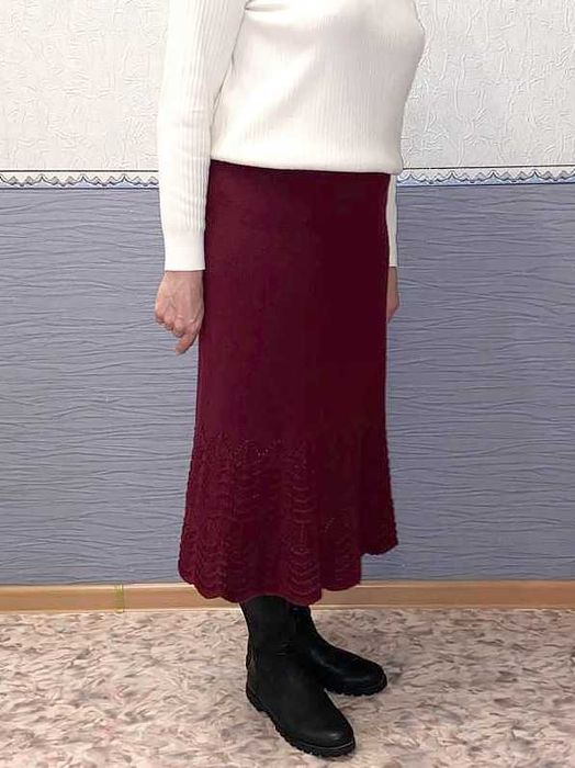 Юбка длинная полушерсть. Эксклюзив.