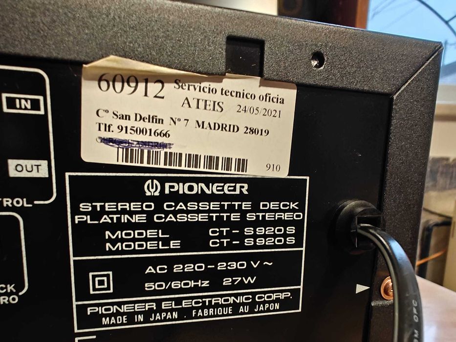 Casetofon deck high-end Pioneer CT-S920S