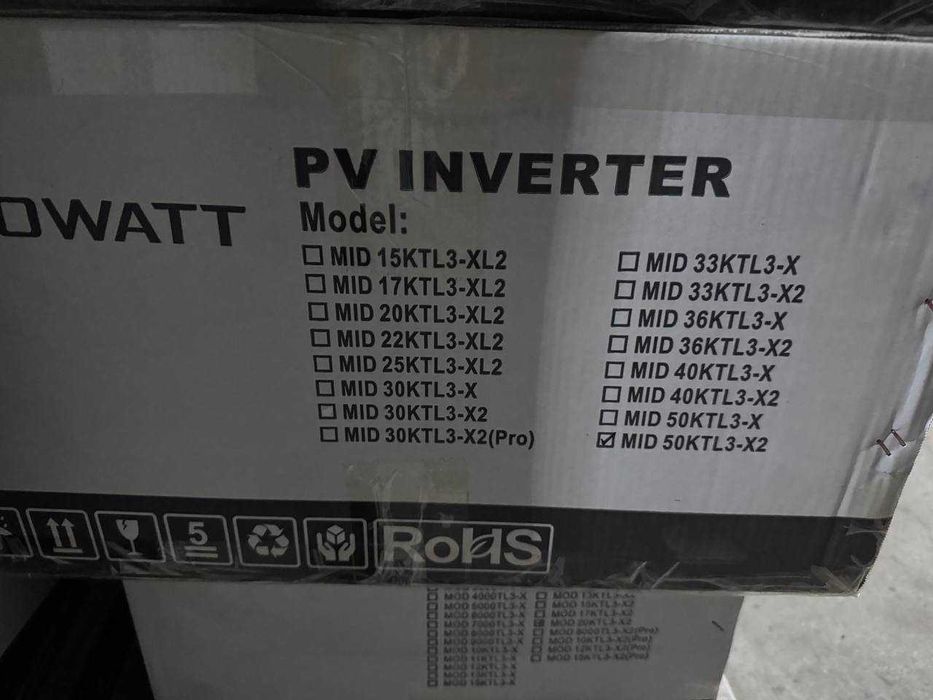 Growatt 50kw On-Grid MID 50KTL3-X3 WIFI - 10KW, 25KW, 30KW, 50KW