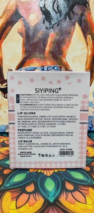 SIYIPING Set Cadou 3 în 1, Parfum + Lip Gloss + Lip Balm