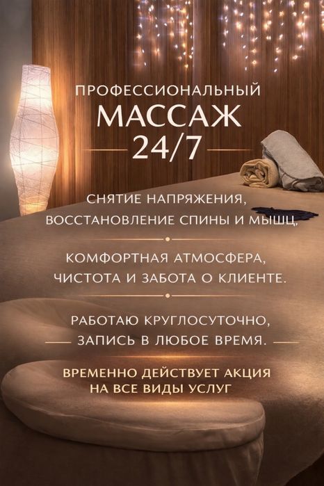 Профессиональный массаж