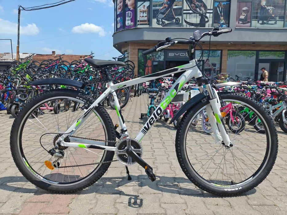 PA Алуминиев велосипед 27.5" PRO бял/зелен