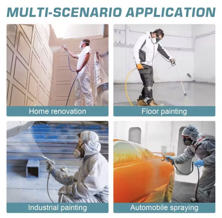 Машина за безвъздушно боядисване 1,2 л/мин 750W !