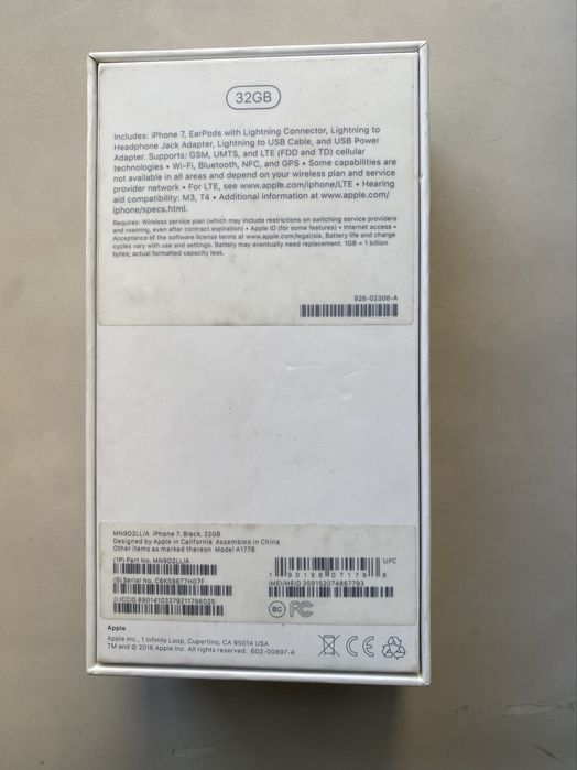 iPhone 7, 32 gb, матовый черный