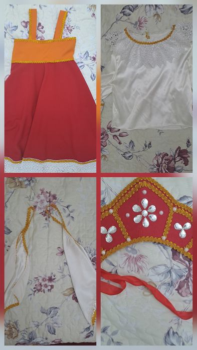 Русская платья.    .