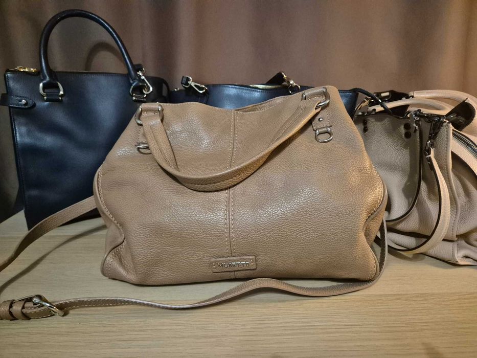 Geanta Musette Arnela din piele naturala