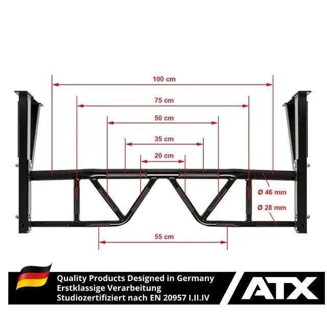 Лост за набиране ATX Pull Up Multi Grip, Лостове за Стена