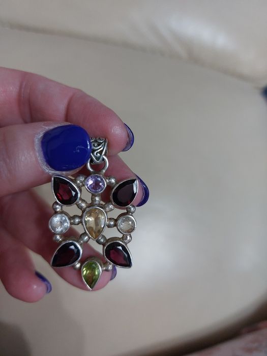 Vând pandant superb, masiv sin argint 925 si cristale.