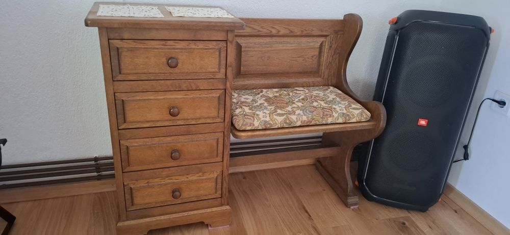 Bancuta de hol din lemn masiv 85h/107L