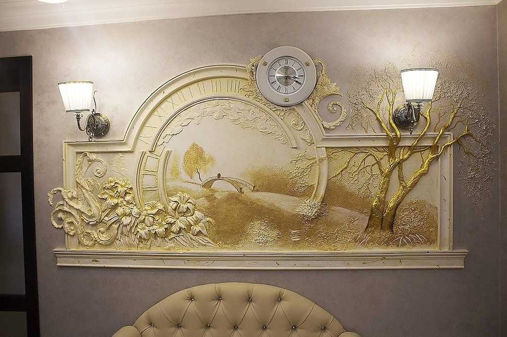 Скульптуры и барельефы в интерьере или на приусадебном участке