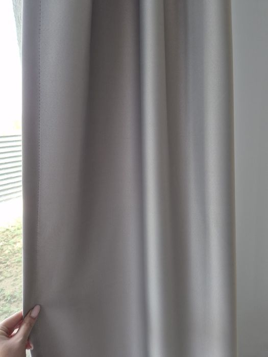 Draperie simpla gri deschis blackout NOUA