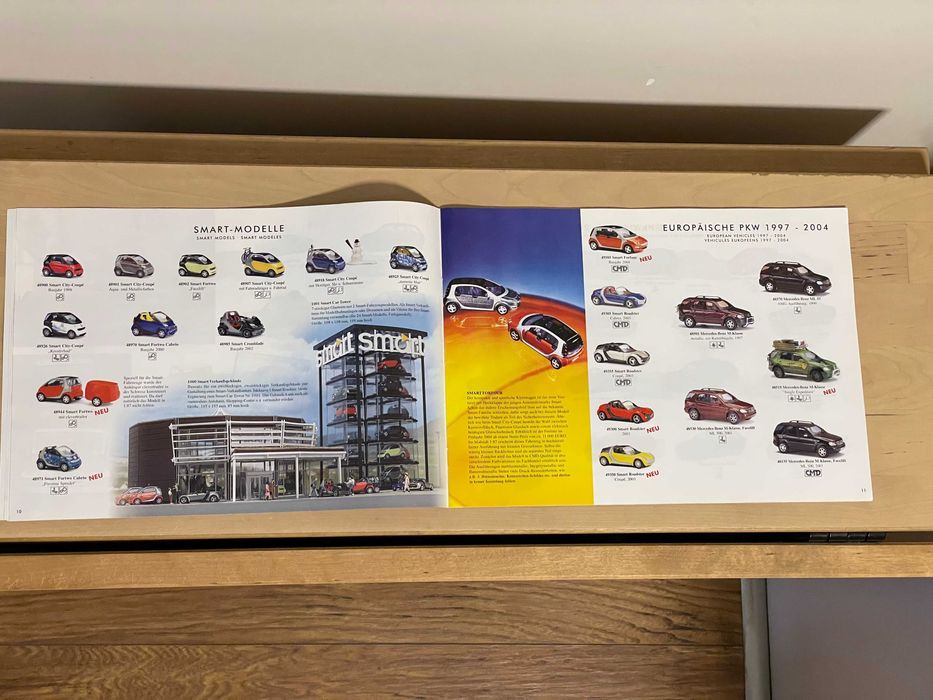 Каталог за колички Busch 1:87 от 2004г.