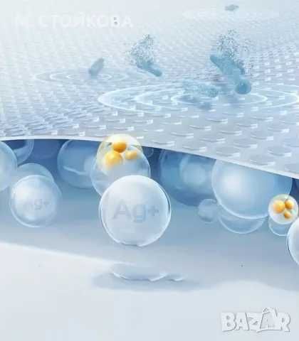 шалте, протектор за голям спален матрак с ластик в лилаво водоустойчив