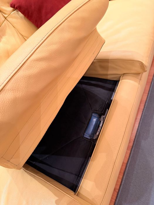 Canapea extensibilă piele + fotolii