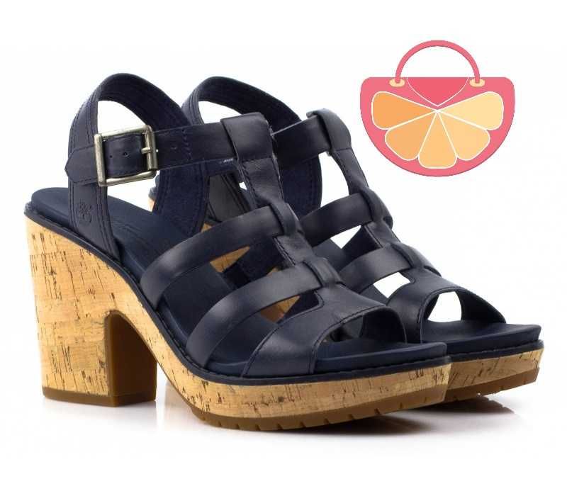 TIMBERLAND № 37 & 39 – Дамски тъмносини сандали ест. кожа нови с кутия