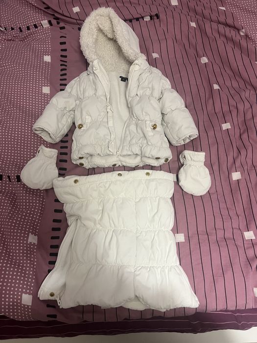 Бебешки Зимно Яке Комплект 9м 69-72 см