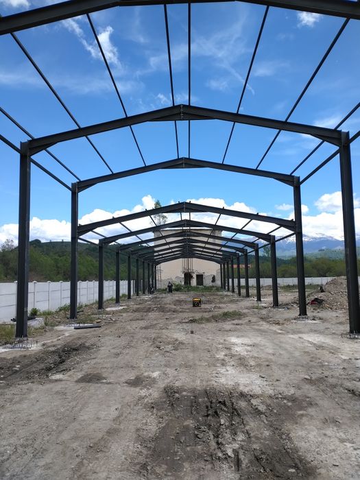 Vând  hală metalica conform proiectului dvs lucrăm fără avans