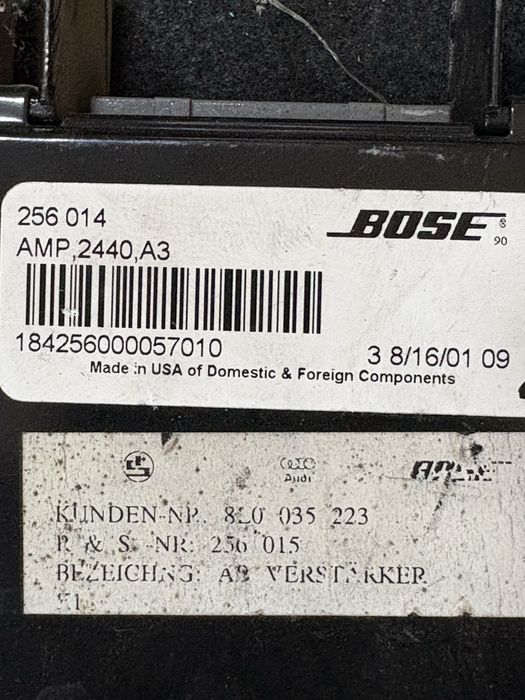 Audi A3 8L Усилвател Bose