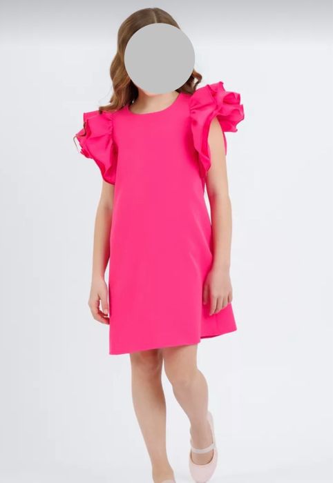 Платье нарядное ,праздничное ,ярко-розовое ,фуксия