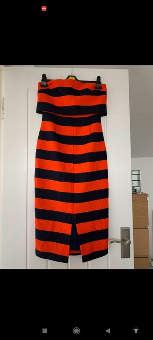 Rochie portocaliu cu albastru Lavish Alice