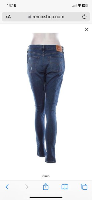 Blugi jeans Levi’s super skinny măsura 31 L, albaștri, impecabili