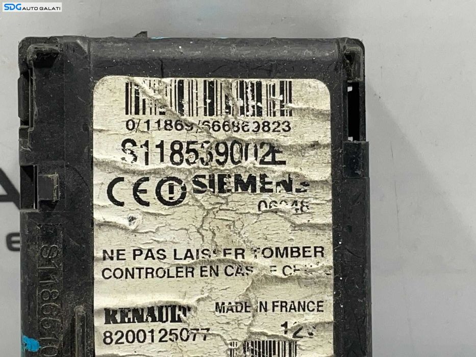 Unitate Modul Calculator Cititor Cheie Cartela Renault Scenic 2 2003 - 2009 Cod 8200125077 S118539002E [L4046]