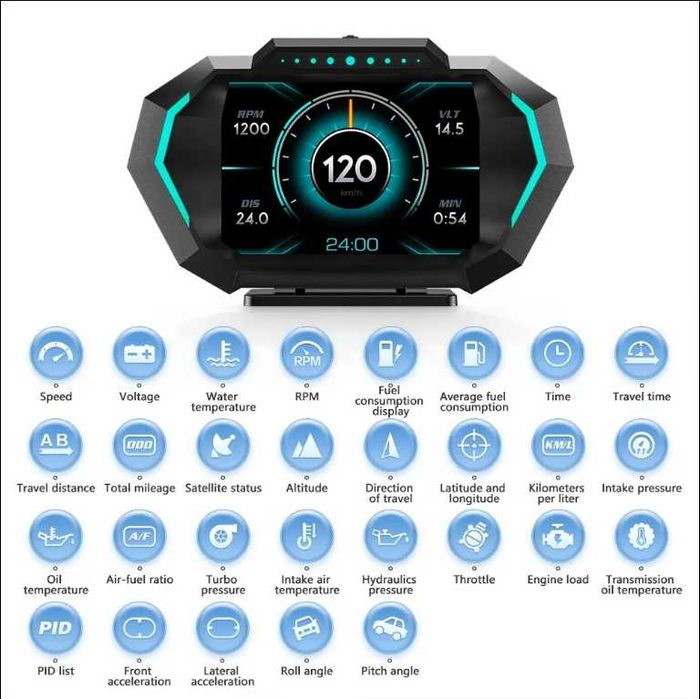 Бортовой компьютер - Р24 OBD2 + GPS модель - оригинал с гарантией