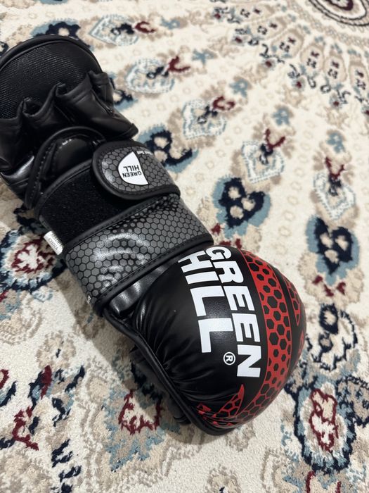 Шлем Everlast, перчатка Green Hill