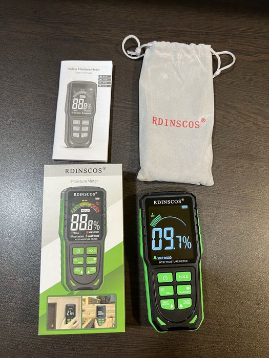 Безконтактен влагомер RDINSCOS – за дърво, стени и зидария