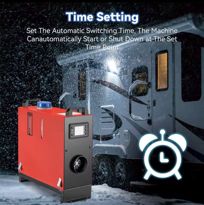 Суха Дизелова Печка с дисплей 8 kW за Бус, Каравана, Камион, Кемпер