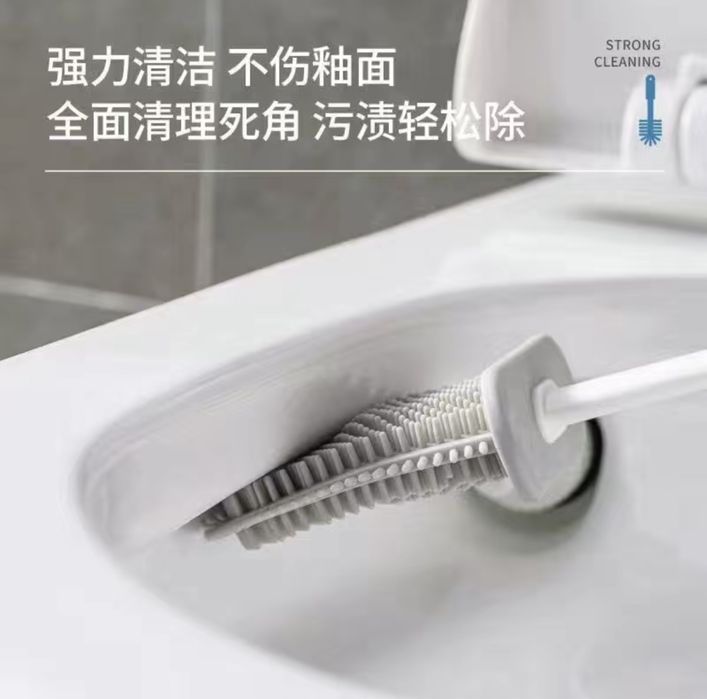 Силиконовая щетка для унитаза