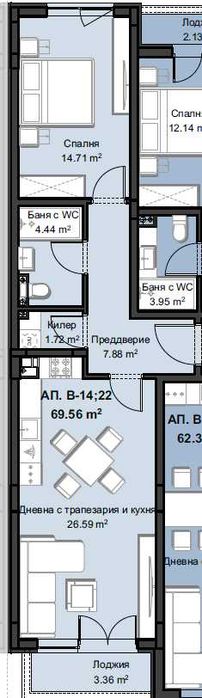 Продава се Двустаен апартамент в Пловдив, Христо Смирненски - 89 кв.м за 1237 €/кв.м - Снимка #4