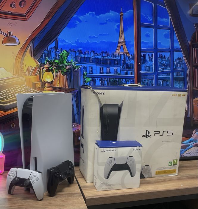 PlayStation 5 с 2 геймпадами. Fc, UFC, NHL, It takes Two в подарок