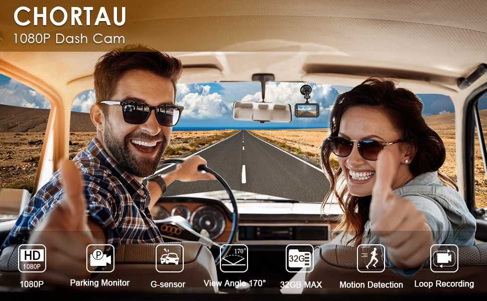 Видео регистратор CHORTAU BT12 Dash Cam даш камера