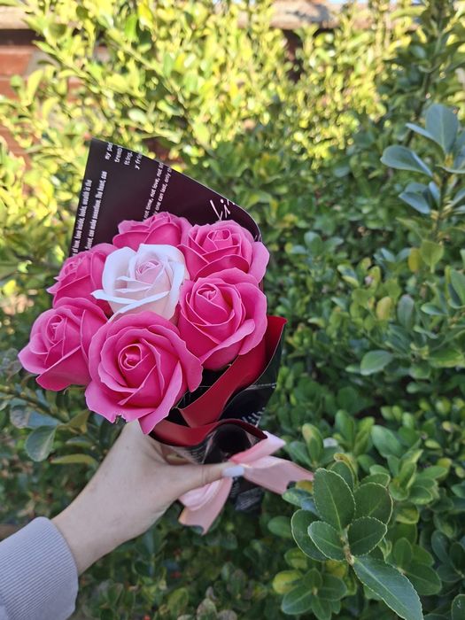 Buchet din trandafiri de sapun