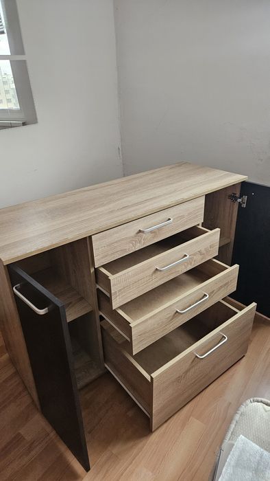 Скрин дъб сонома и венге