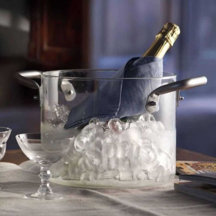 Knindustrie Italy Oala gatit + capac metal  The Glasspot  24cm /  20