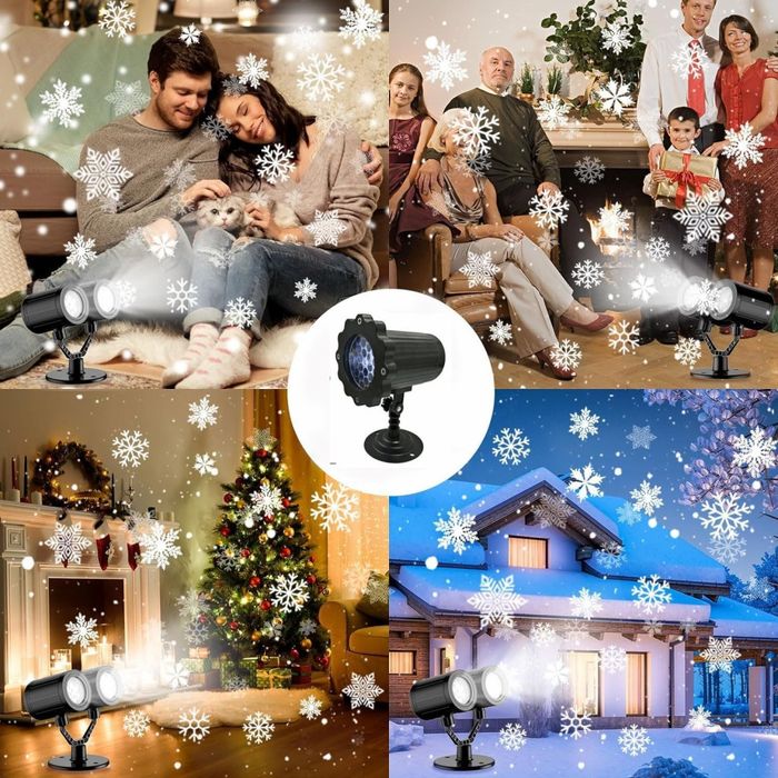 Водоустойчив лед проектор за проектиране на снежинки